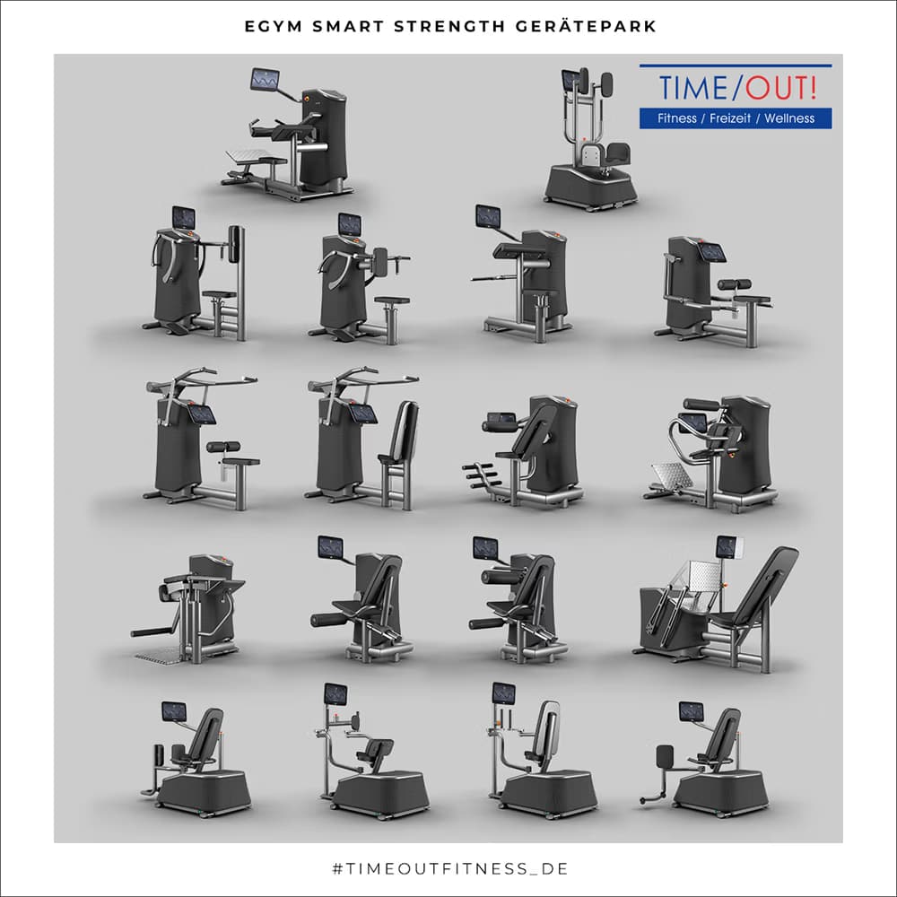 Neue EGYM Smart-Strength-Gerätepark inkl. Hip Thrust