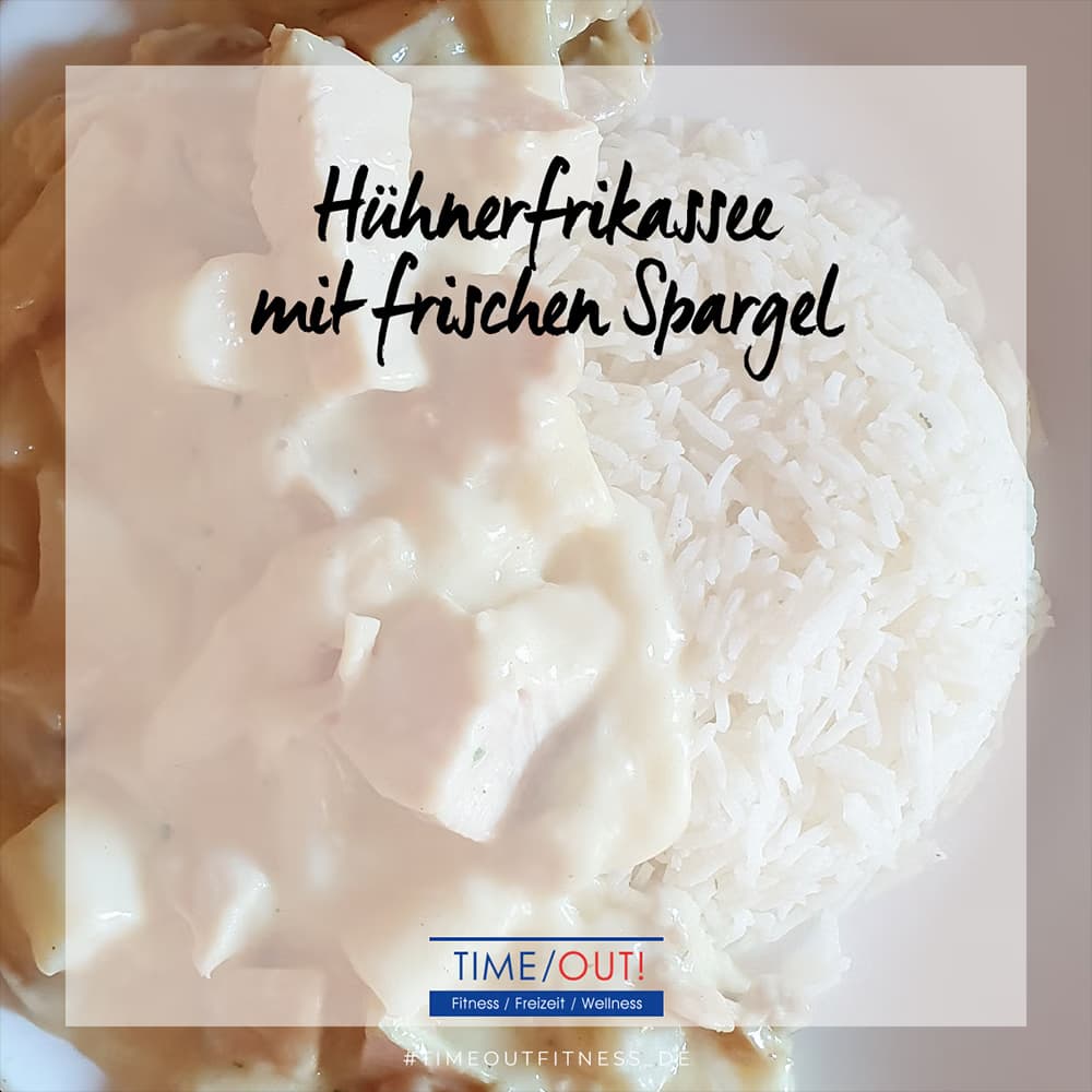 Hühnerfrikassee mit frischem Spargel
