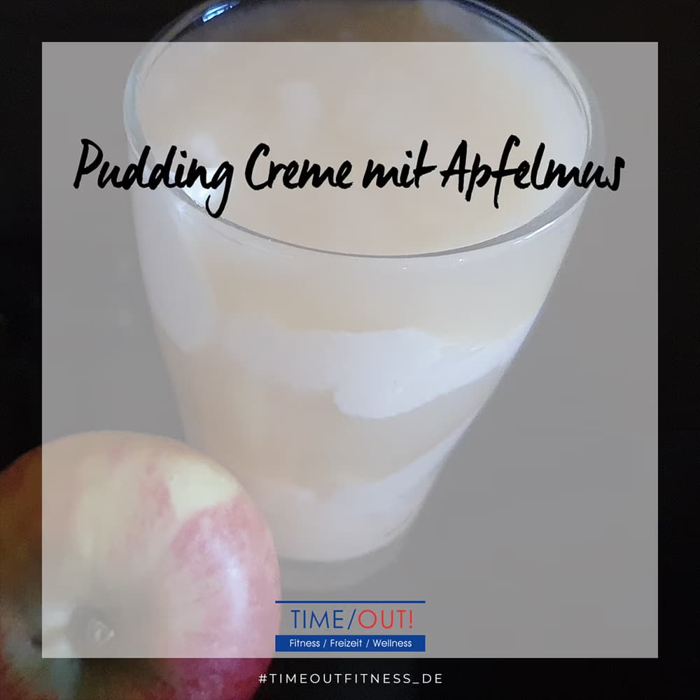 Pudding Creme mit Apfelmus
