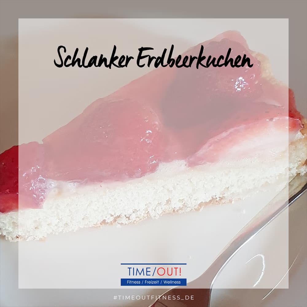 Schlanker Erdbeerkuchen