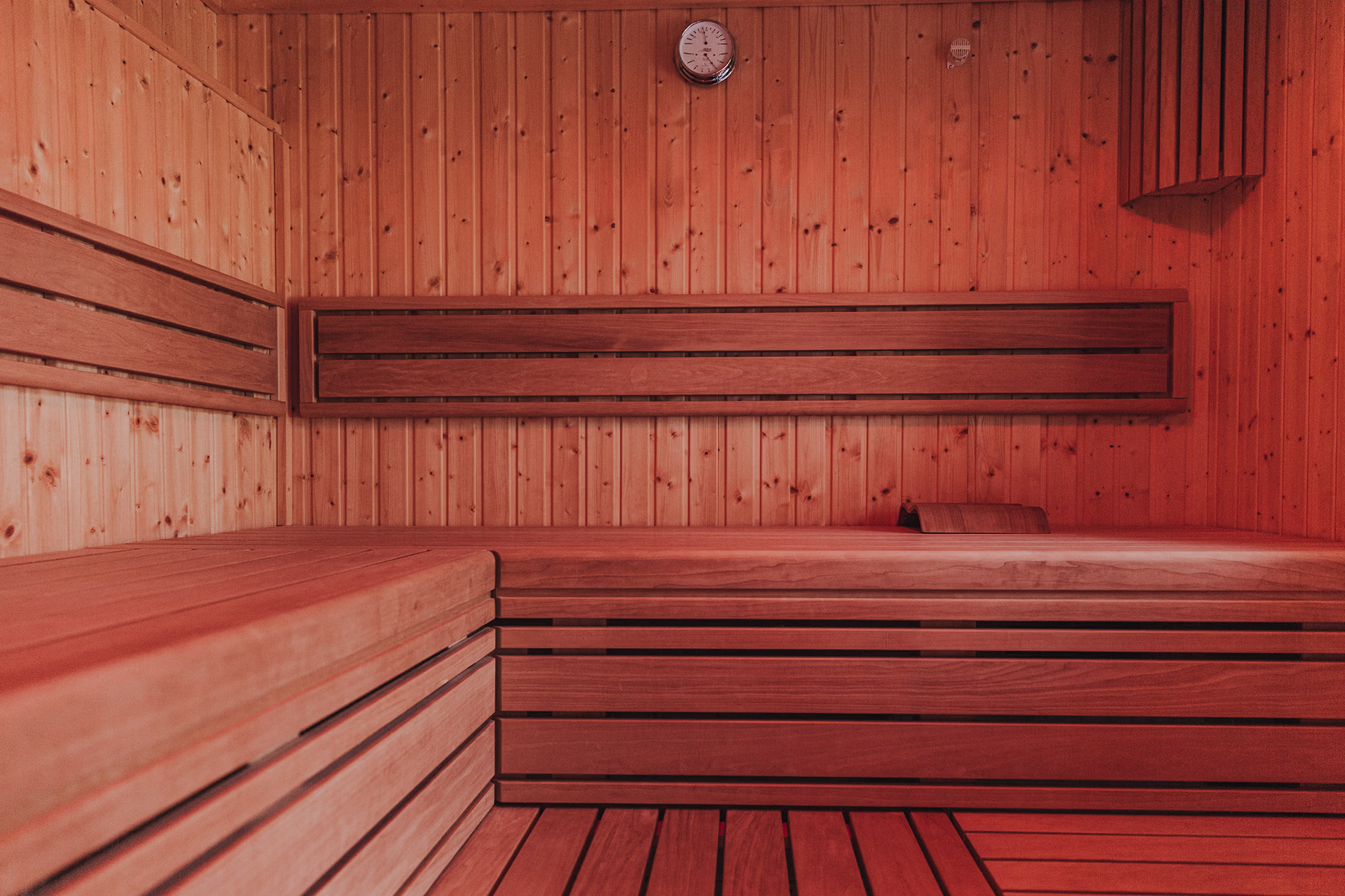 Sauna im Wellnessbereich